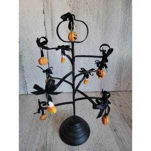 Halloween pumpkin mini ornament tree display home decor