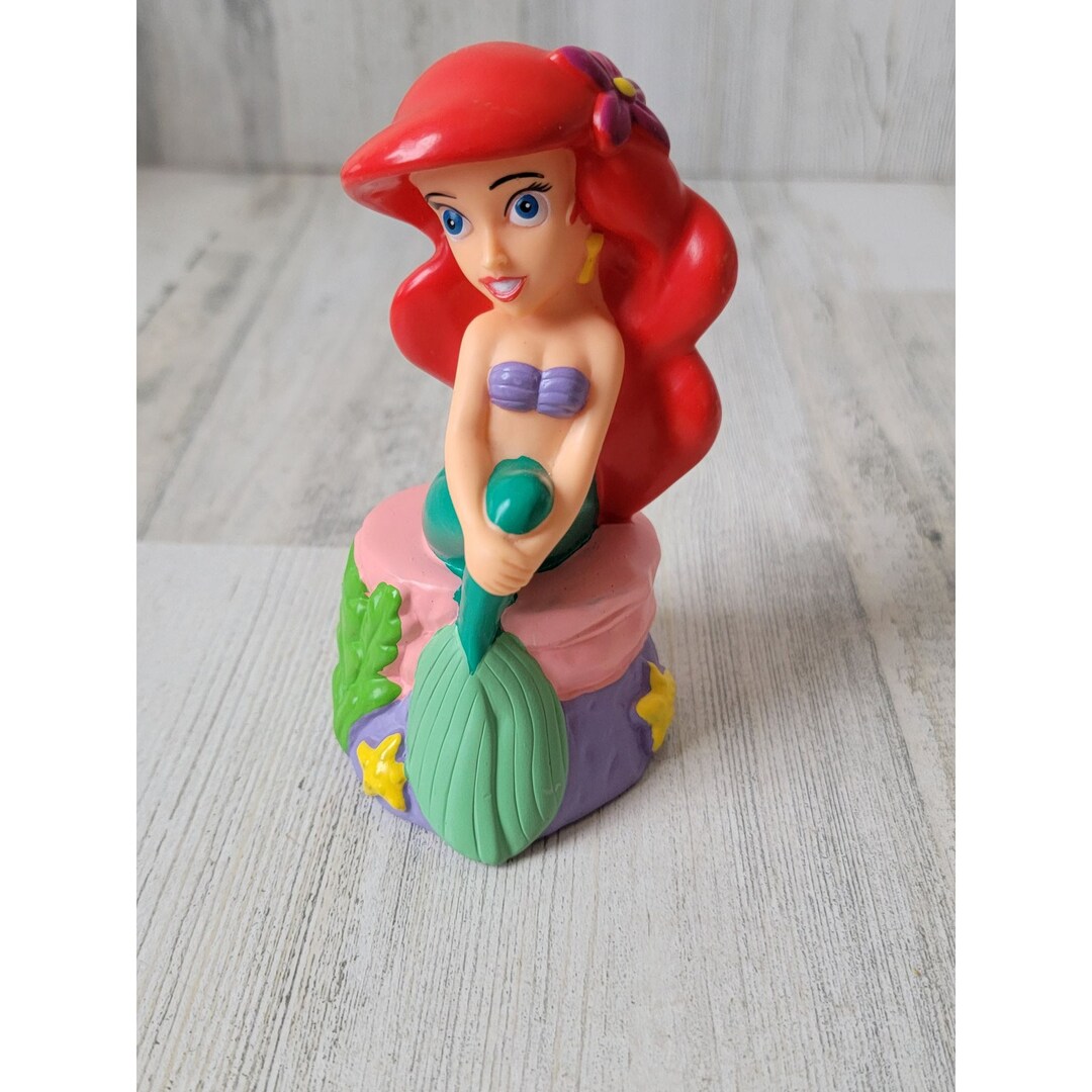 Disney Ariel Bath Toy Little Mermaid Princess Coral Rock Etsy