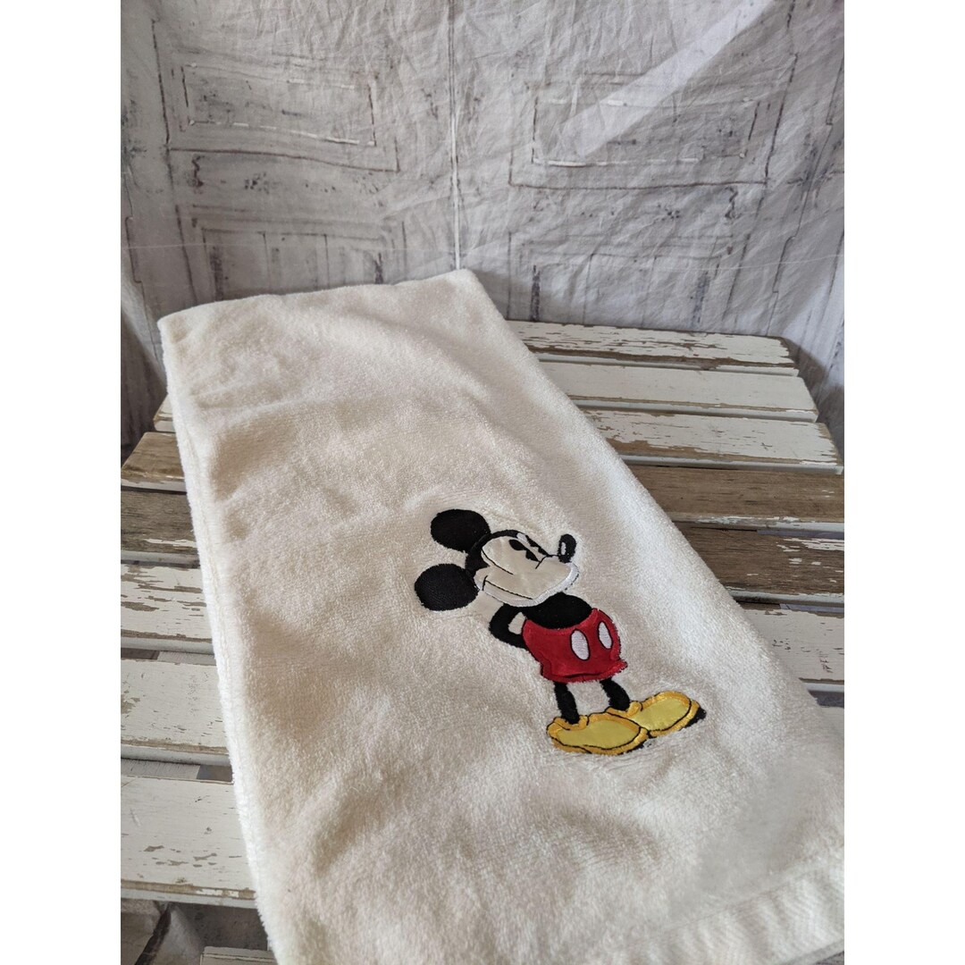Disney Mickey Mouse Bath Towel Saturday Knight Vintage Etsy