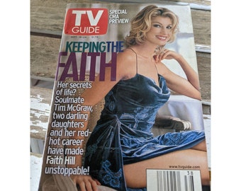 Guide TV gardant le livre Faith Hill 2425 du 18 au 24 septembre 1999