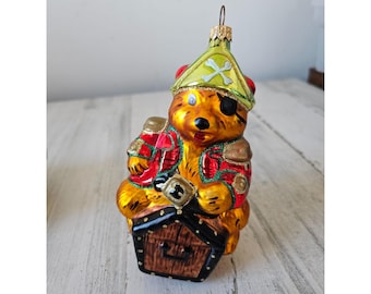 Radko yo ho ho Pirate treasure ornament glass vintage Xmas tree