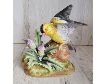 ヴィンテージ ゲーベル カワセミ 置物：手描き 西ドイツ 磁器