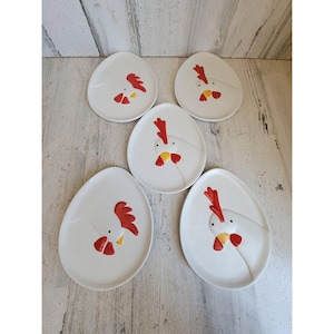 Dept 56 25133 French hen coupe plate country sampler set farm