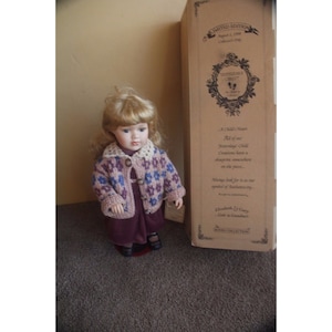porcelain doll boyd elizabeth going to grandma goin dollstone as is 1998 girl