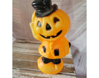Empire pumpkin scarecrow blow mold Halloween fall light up table home decor