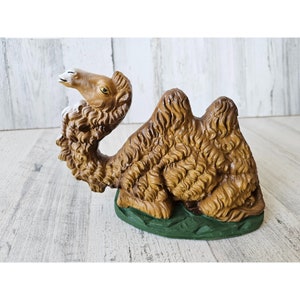 Vintage Italian paper mache camel Italy fontanini nativity religious Xmas figurine decor