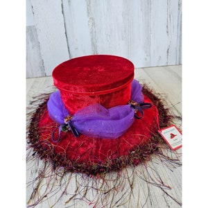 Dept 56 sassy classy hat box rare decor jewelry container fancy decor