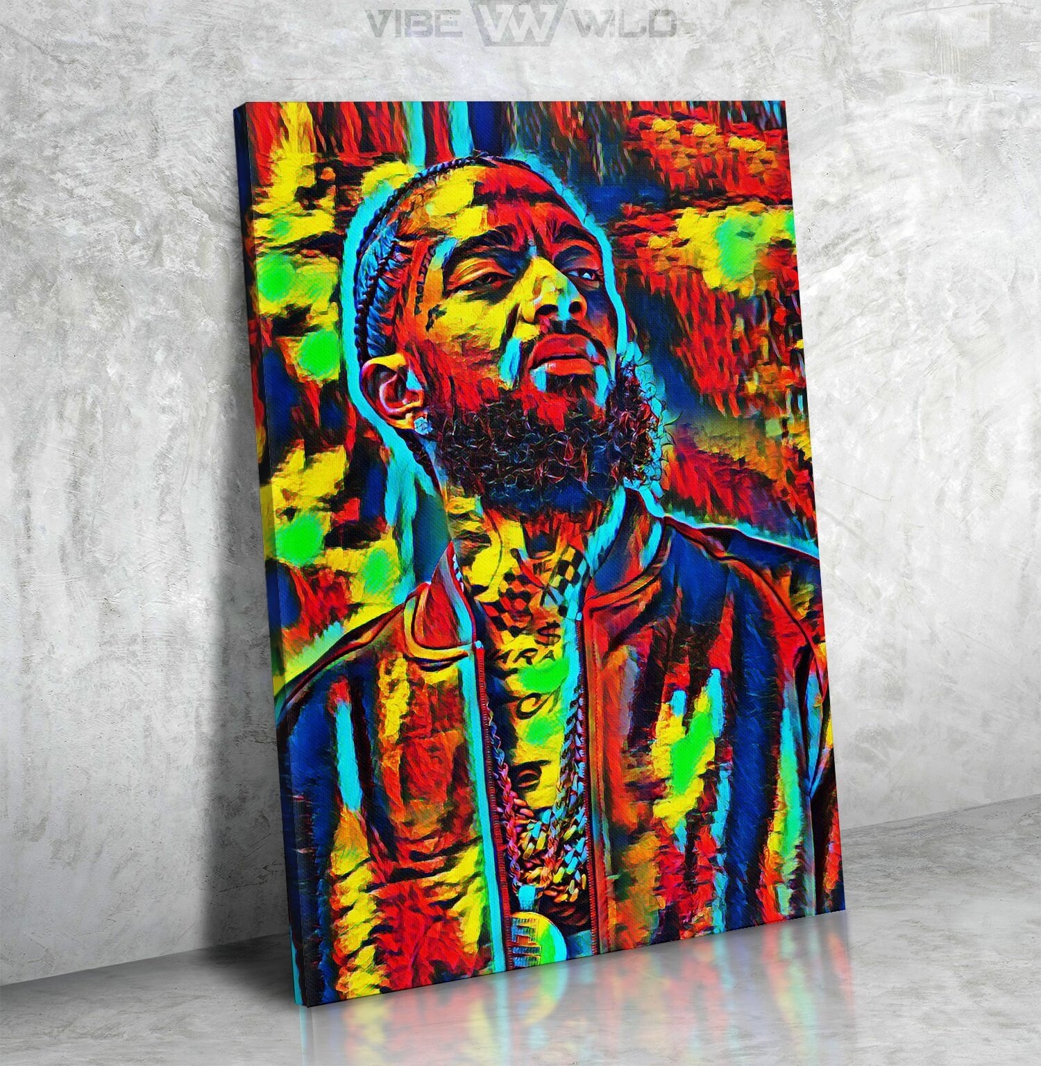 Nipsey Hussle Canvas Wall Art Nipsey Hussle Painting Artwork Etsy Australia