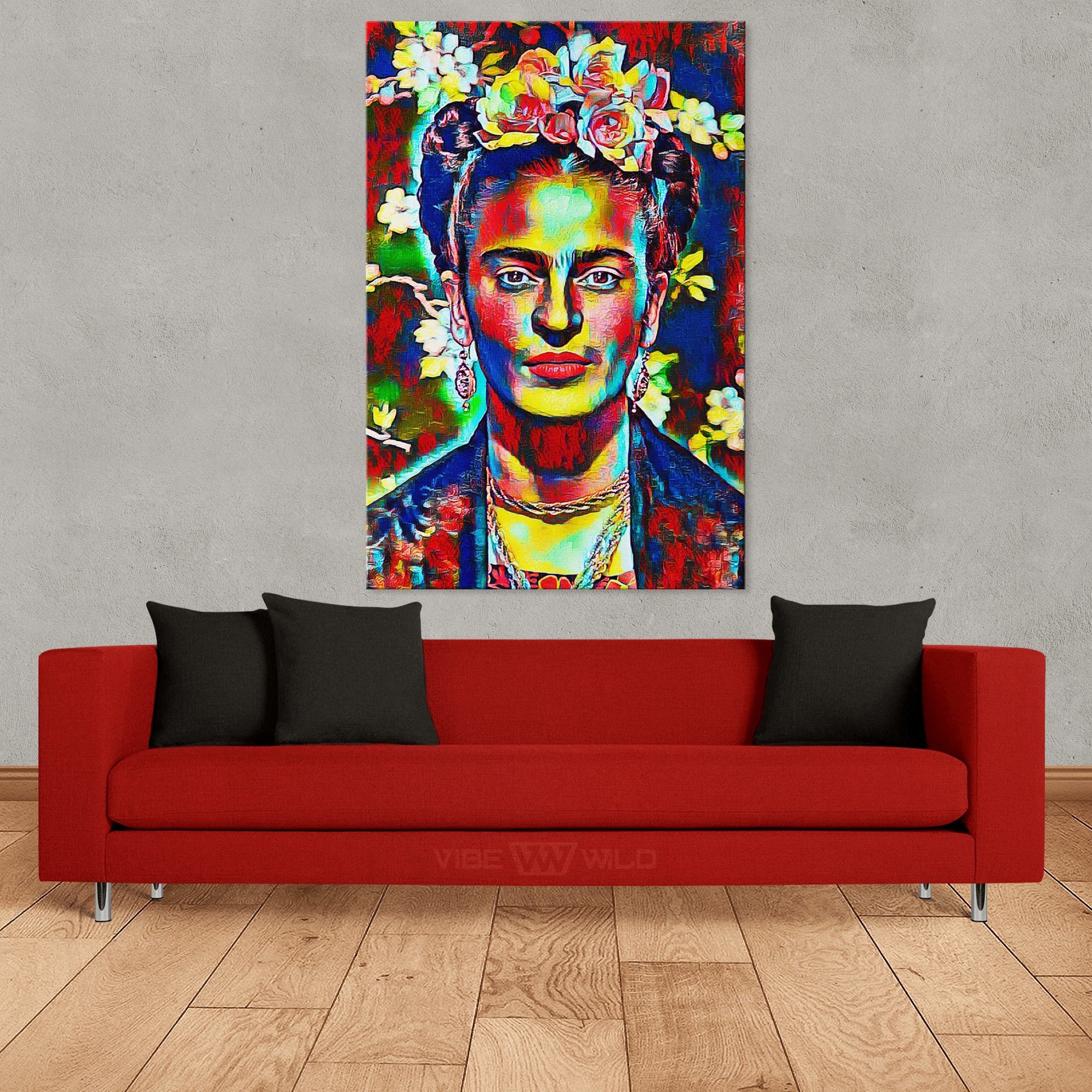 Frida Kahlo Canvas Art Friday Kahlo Wall Art Friday Kahlo Etsy