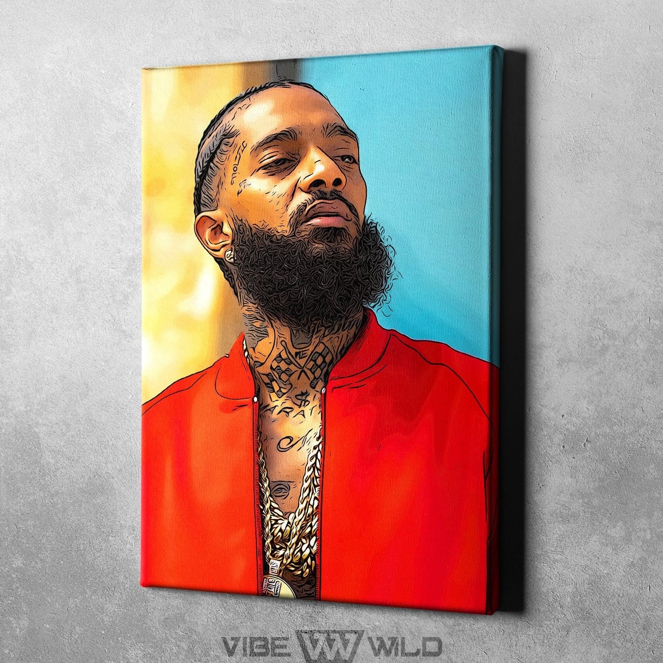 FANFF Nipsey Hussle Wallpaper Hd Poster Decorative Painting Canvas