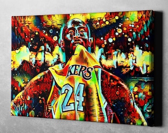 Kobe Bryant Canvas Wall Art | Kobe Bryant Painting