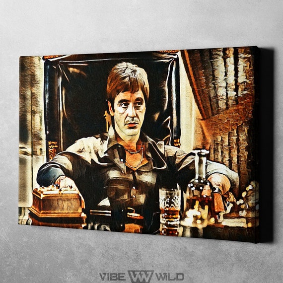 Scarface Poster Tony Montana Poster the World is Yours Scarface Digital Oil  Painting Poster Print -  Sweden