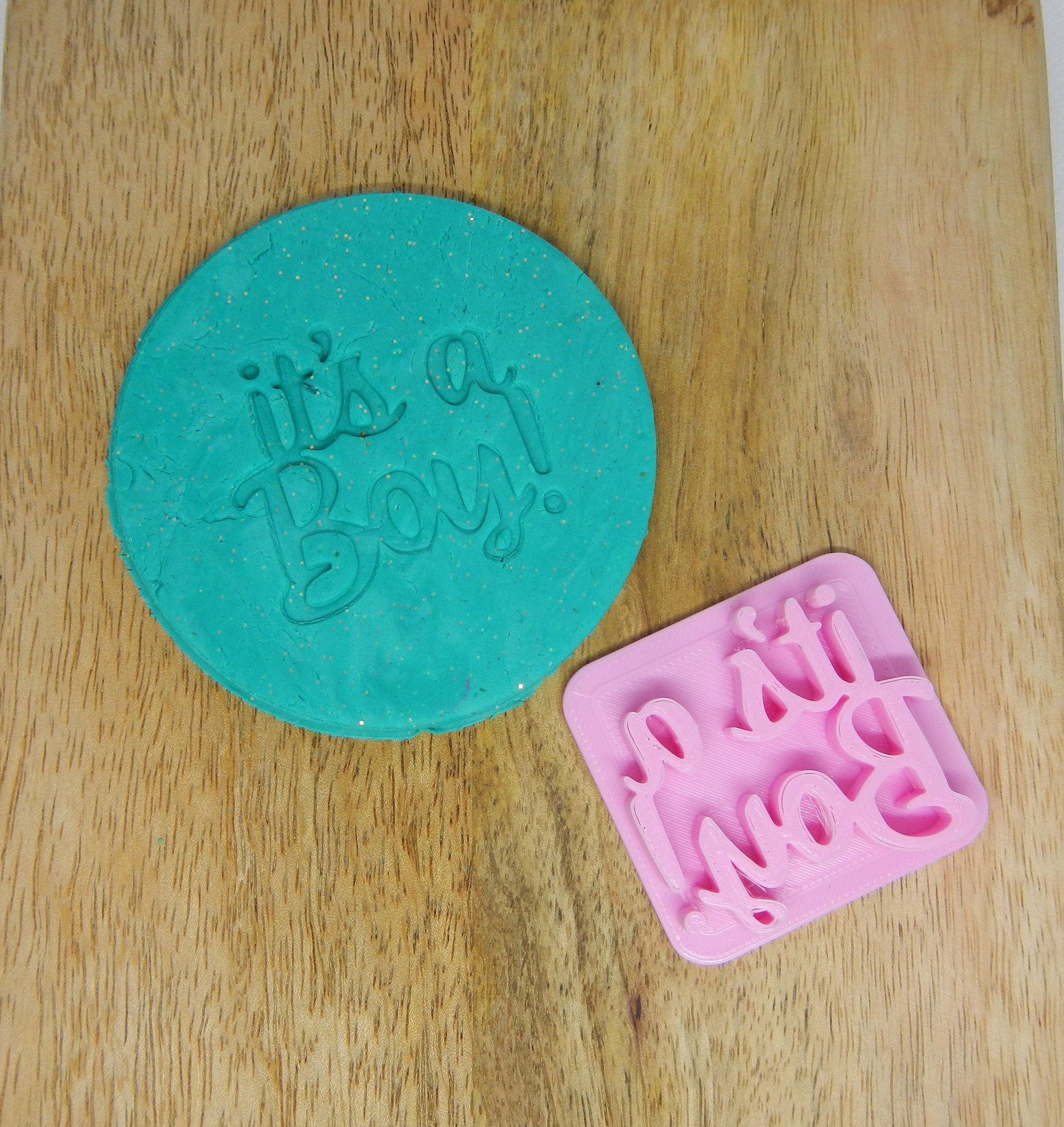 IT'S A BOY stamp cookie fondant embosser Baby Shower Etsy