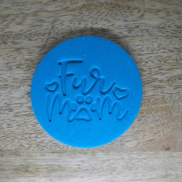 Fur Mum Cookie Stamp Fondant Embosser Pet Dog Lover Mother's Day