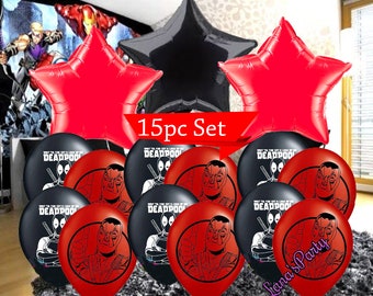 Party Banner Deadpool Theme Etsy