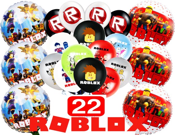 Roblox Foil Latex Combo Gift Candy Bag Favor Table Cover Cup Plate Party Box Balloon Napkins Supplies Decoration Banner - lulu oc roblox