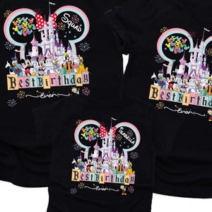 Best Birthday Ever Shirt, Personalized Disney Birthday Squad, Mickey And Friends, Disney Birthday Tee, Custom Birthday Squad, Birthday Gift