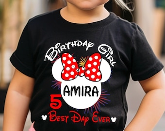 Minnie Birthday Shirt, Disney Squad, Disney Matching Family Shirts, Minnie Birthday Girl/Boy, Disney Family Vacation, Disneyworld Shirt D44