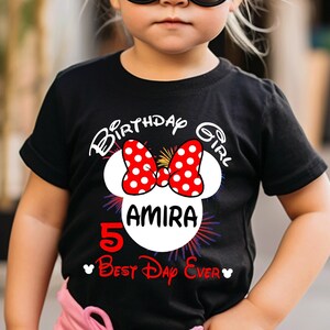 Minnie Birthday Shirt, Disney Squad, Disney Matching Family Shirts, Minnie Birthday Girl/Boy, Disney Family Vacation, Disneyworld Shirt D44