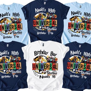 Universal Studios Familien T-Shirts: Personalisierte Geburtstag Reise T-Shirts, passendes Familien Outfit D260 1