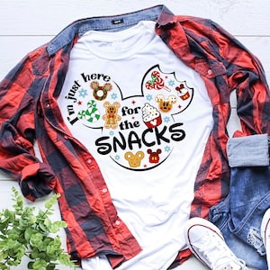 I'm Just Here For The Snacks Shirt, Disney Snacks Shirt, Disney Epcot Shirt, Disney Family Trip Shirt, Snacks Shirt, Disney Vacation T-Shirt