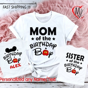 Personalized Birthday Disney Family Matching Shirts  D105