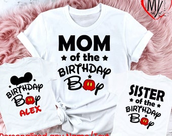 Birthday Disney Shirt, Family Matching Disney Shirts, Mickey Mouse Custom Disney World Shirt, Disneyland Shirt, Disneyworld Family ShirtD105