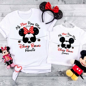 My 1st Plane Ride, My First Trip To Disney, Disney Bound Family Shirt, Disney Family Shirts, Disney Vacation Shirt, Personalized Tee D218