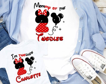 I'm Twodles Birthday Shirt, 2nd Birthday Shirts, Minnie Birthday Shirt, Matching Birthday Shirt, Birthday Family Shirts, Minnie Outfit D135