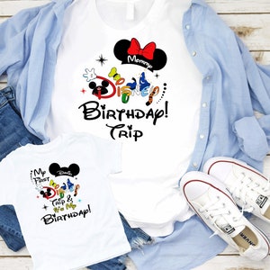 My First Disney Trip Shirt, Disney Shirts, First Disney Birthday Shirt, Disney Family Shirts, B-day Disney Apparel, Custom Disney Shirt D153