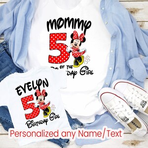 Minnie Mouse Birthday Girl Shirt, Minnie Mouse Birthday T-shirt, Minnie Mouse Shirt, Disney Birthday Party T-shirt, Birthday Princess TeeD71