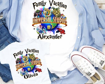 Custom Universal Studios Family Vacation Shirts: Matching Family Trip Tees 136