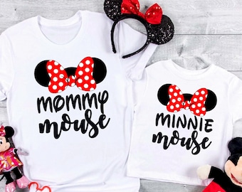 Disney Matching Mouse Shirts,Disney Trip Shirts,Disney Shirt,Disney Family, Disney Apparel,Custom Disney Shirt, Disney Mom And Daughter D18