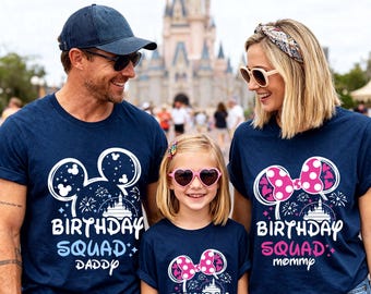 Disney Birthday Family Shirt, Family Matching Trip Outfit D405