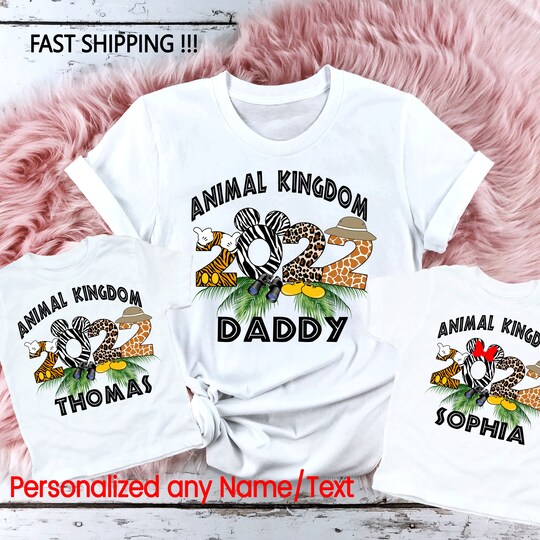 Disover Mickey and Minnie Animal Kingdom Theme T-Shirts
