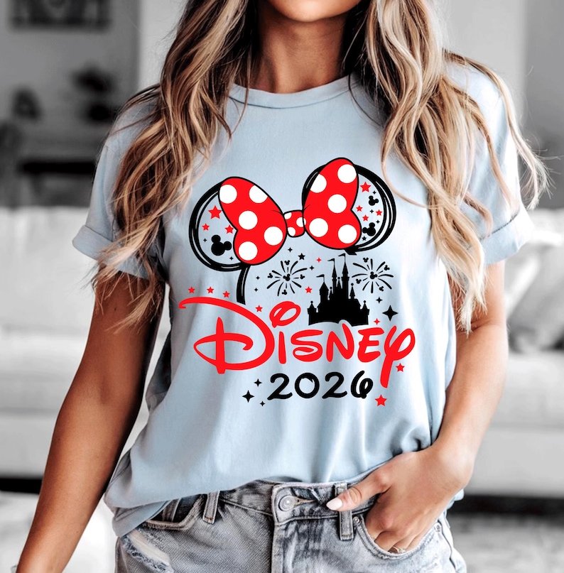 Custom Disney 2026 Shirt, 2026 Disney Tees, Disneyworld Shirts, Disney Trip Shirts, Disney Family Matching Shirt, Disney Vacation T-Shirt image 6