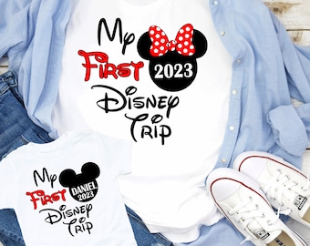 My First Disney Trip 2025 T-shirt, My First Disneyworld Trip 2025, First Disneyworld Trip, Custom Made Disney Shirt, Disneyland Shirt D63