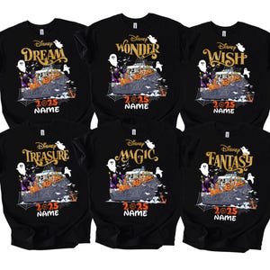 Custom Disney Cruise T-shirt, Disney Destiny Wish Treasure Magic Wonder Dream Fantasy Destiny Group Outfit, Halloween Crew Shirt H35