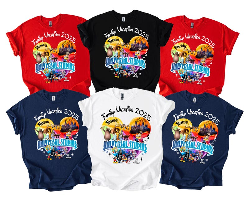 Universal Studios 2025 Family Trip Shirts, image 2