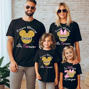 Camiseta &quot;I&#39;m Twodless&quot;, camisetas personalizadas para el segundo cumpleaños, camiseta de cumpleaños, camiseta de Minnie Mouse, camiseta para el segundo cumpleaños de niña, regalo de cumpleaños para niños D299