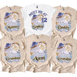 Disney Cinderella Birthday Girl Shirt, Custom Princess Cinderella Birthday Party Shirt, Disney Princess Shirt, Disney Family Matching Shirt