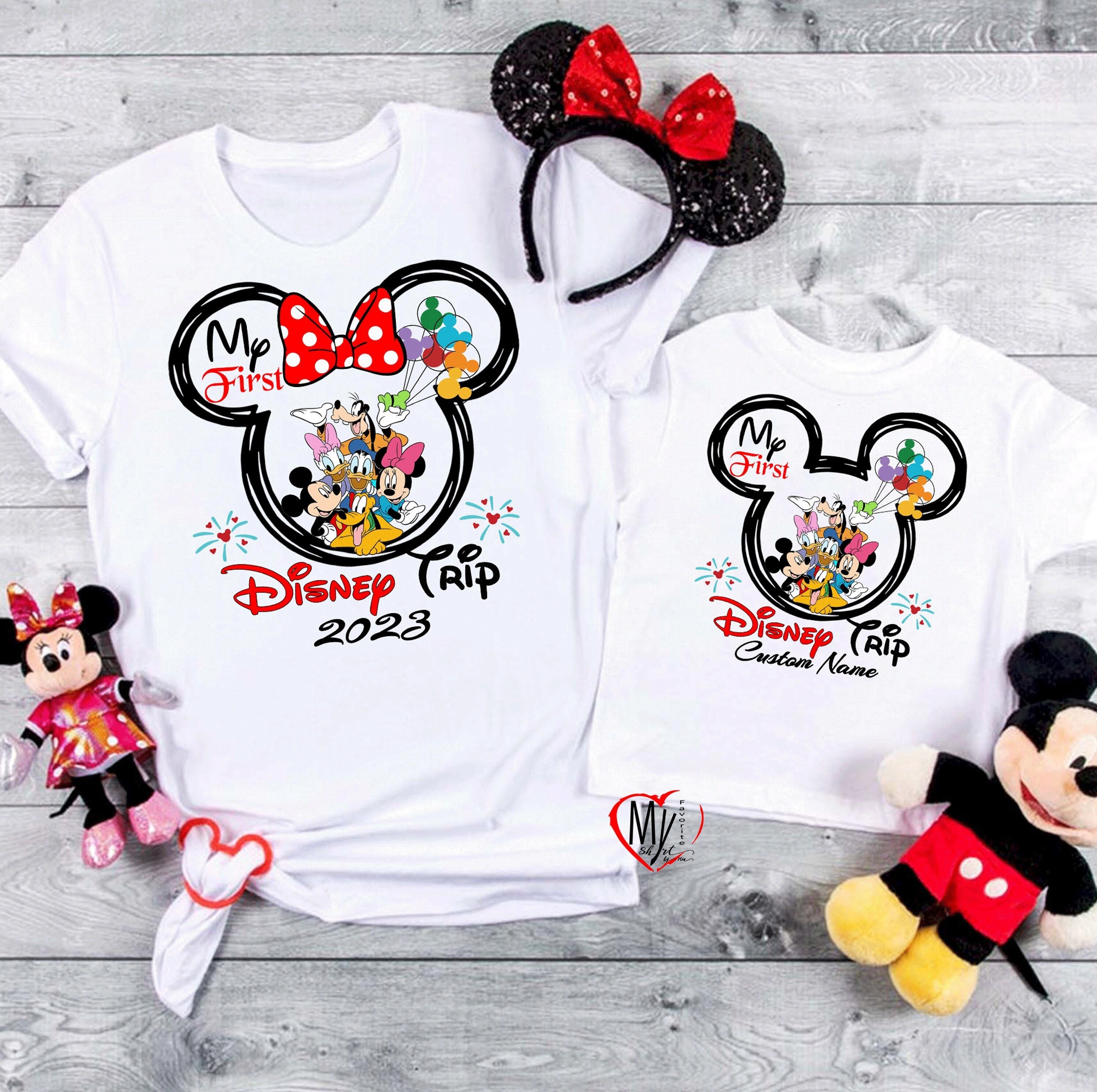 Mi primer viaje a Disney 2024 camisa de la familia Disney camisa del primer viaje a Disney 2024 Disney World camisa de Disney ropa de Disney traje personalizado D163 Etsy Espana