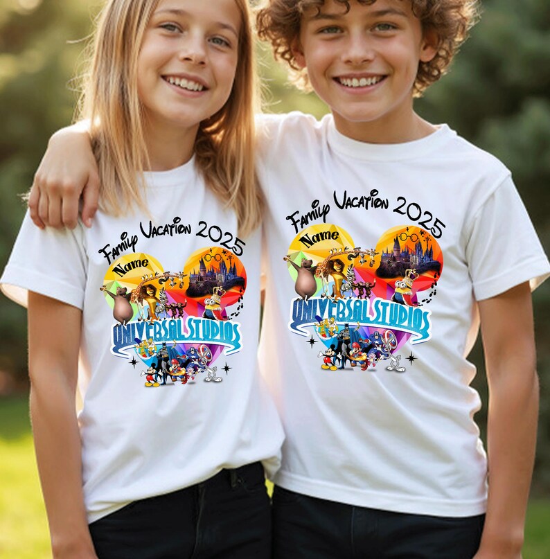 Universal Studios 2025 Family Trip Shirts, image 1