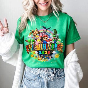 Maglietta personalizzata per viaggio in famiglia Epic Universe 2026 D478 immagine 11
