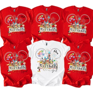 Personalized Disney Birthday Girl Shirt, Minnie Birthday Girl Custom Shirt, Custom Shirt for Birthday, Matching Disney Birthday Squad D311