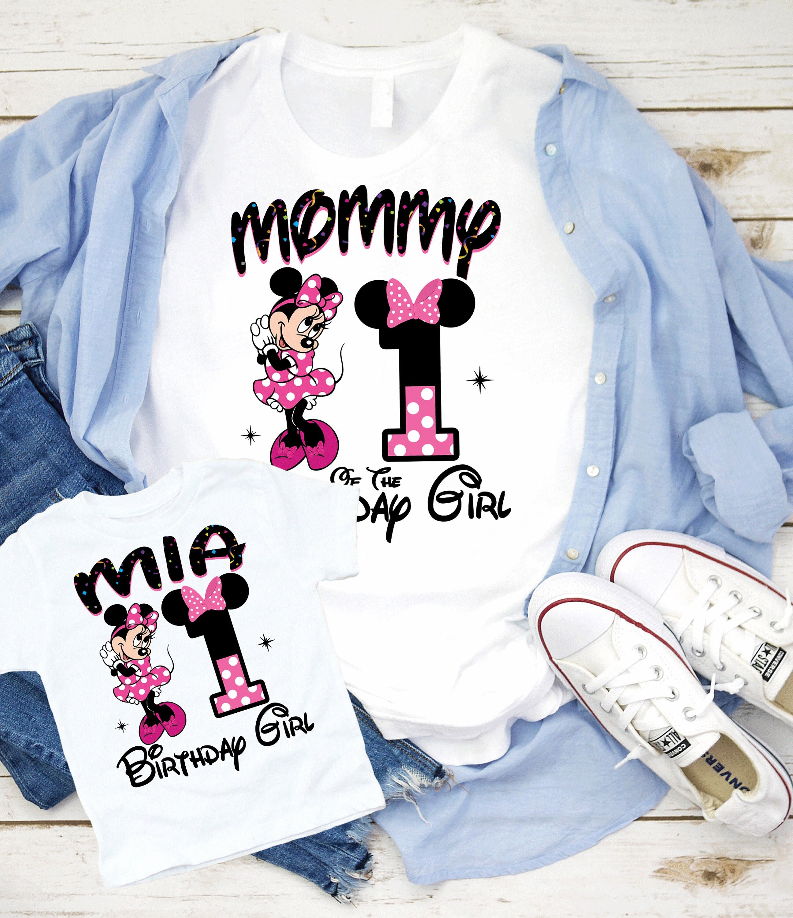 Birthday Minnie Name Age Minnie Family Shirts Minnie España
