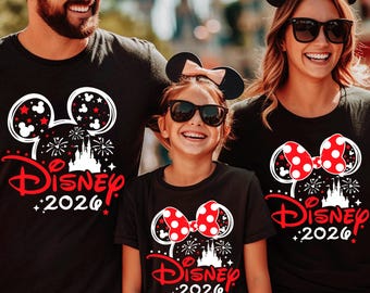 Custom Disney 2026 Shirt, 2026 Disney Tees, Disneyworld Shirts, Disney Trip Shirts, Disney Family Matching Shirt, Disney Vacation T-Shirt