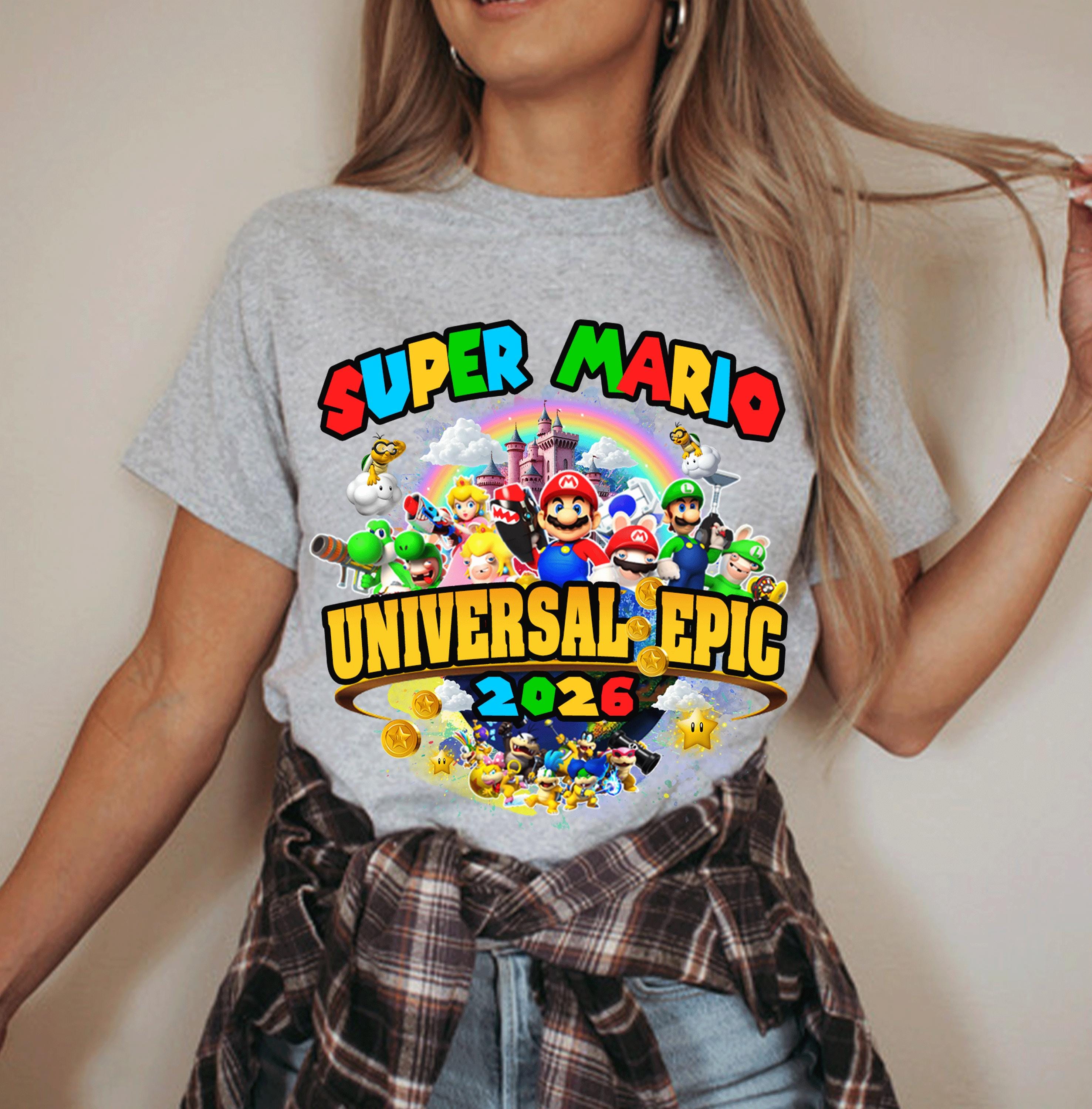 T-shirts familiaux personnalisés Universal Epic Universe 2026 : T-shirts de vacances universels assortis D411