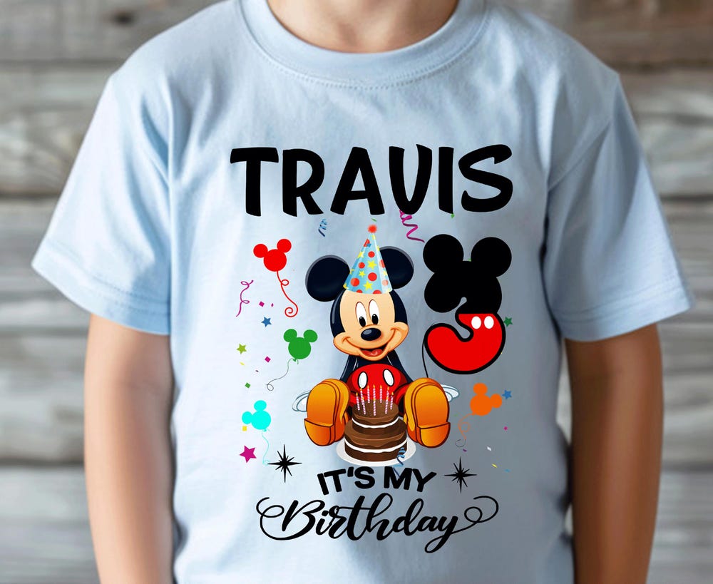 Mickey Birthday Family Shirt, Birthday Matching Family Shirt, Mickey Birthday Shirt, Birthday Disney Family Shirt, Birthday Boy Family Shirt