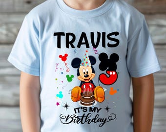 Mickey Birthday Family Shirt, Birthday Matching Family Shirt, Mickey Birthday Shirt, Birthday Disney Family Shirt, Birthday Boy Family Shirt